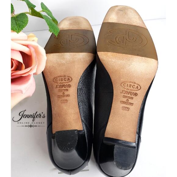 Joan & David Circe Black Leather Pumps Size 6.5M - Picture 9 of 10